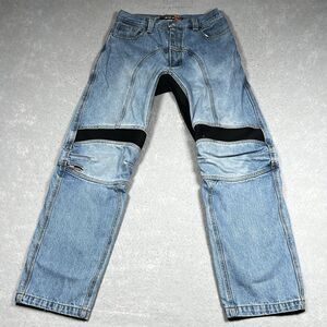 Icon Recon Jeans Mens 32 Blue Denim Motorcycle Riding Aramid Reinforced Knees